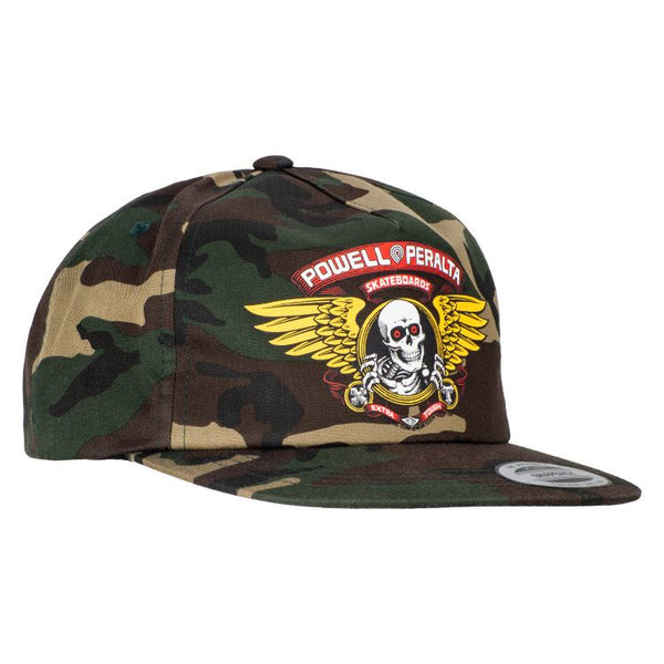 Powell-Peralta Winged Ripper Snapback Camo - Skatewarehouse.co.uk