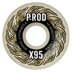 BONES Skateboard Wheels X-Formula P-Rod Pro x V5 Sidecut 95A - Skatewarehouse.co.uk