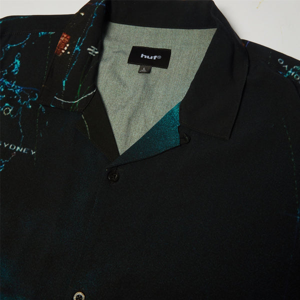 HUF Ground Control Ss Resort Shirt (Black)