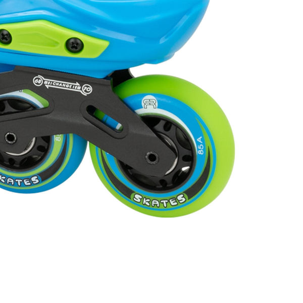 FR EZX Adjustable In-Line Skates - Blue / Lime