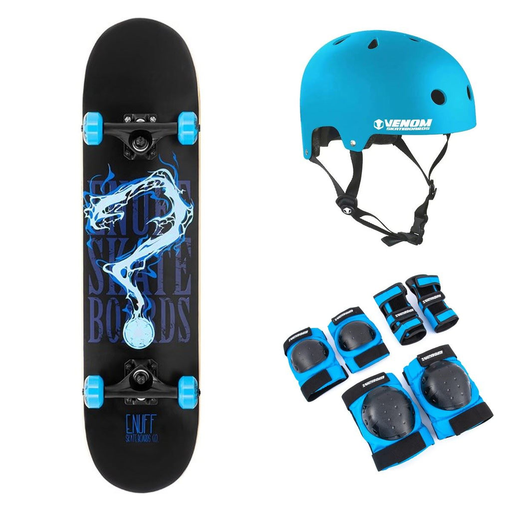 Enuff Pyro II Blue Complete Skateboard Bundle