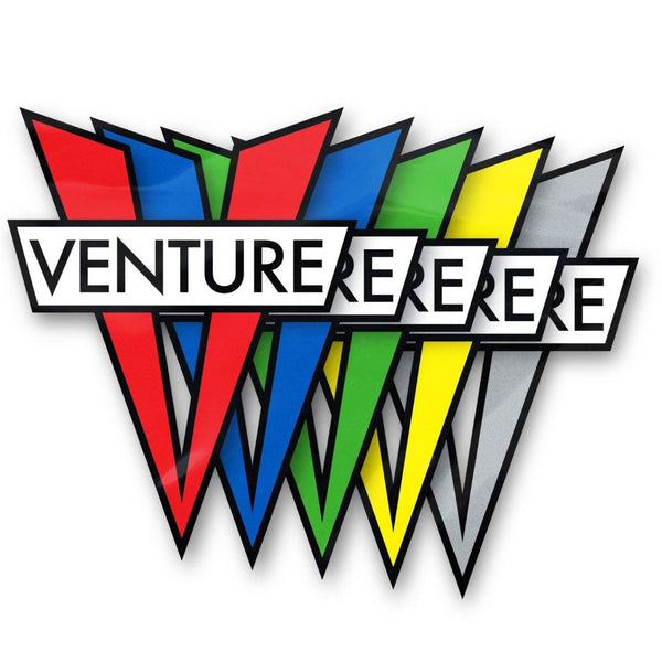 Venture V Die Cut Sticker (Assorted) Size - S
