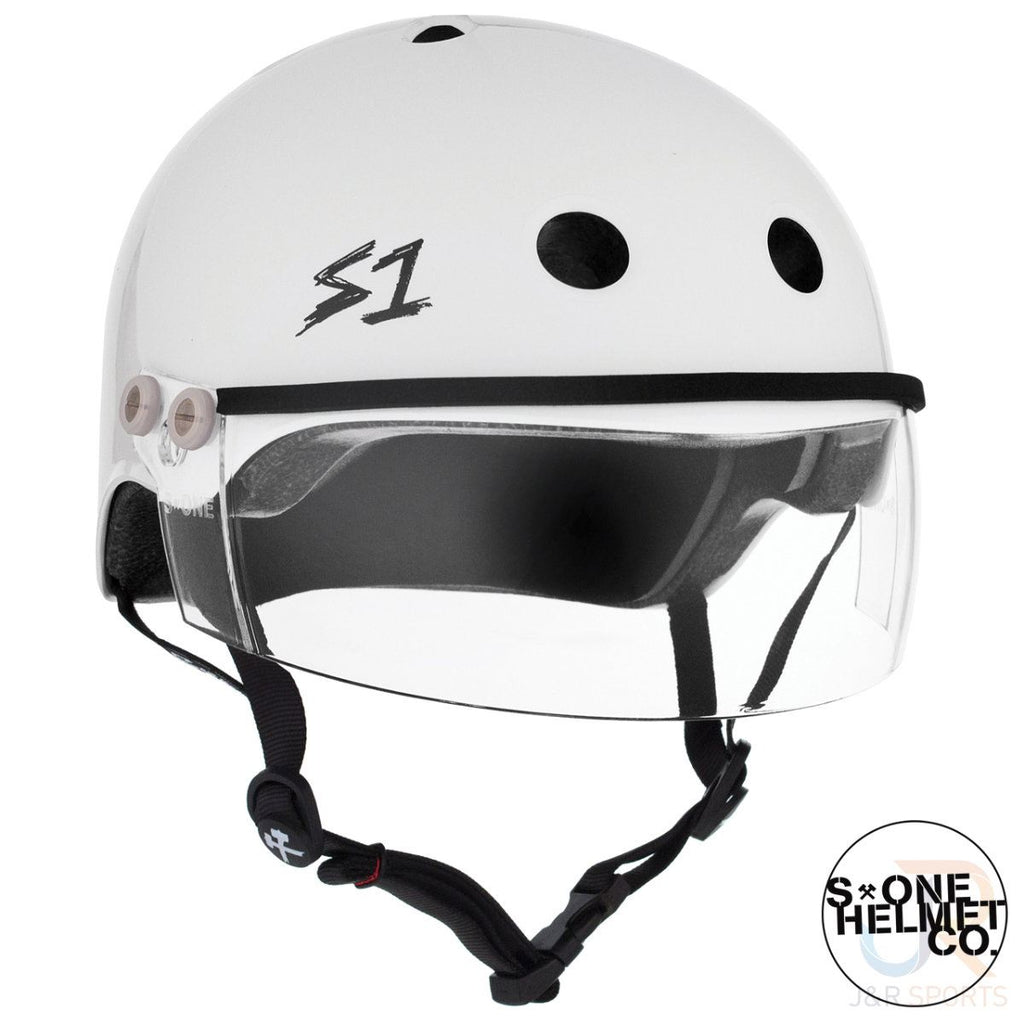 S1 Lifer Helmets inc Visor - White Gloss