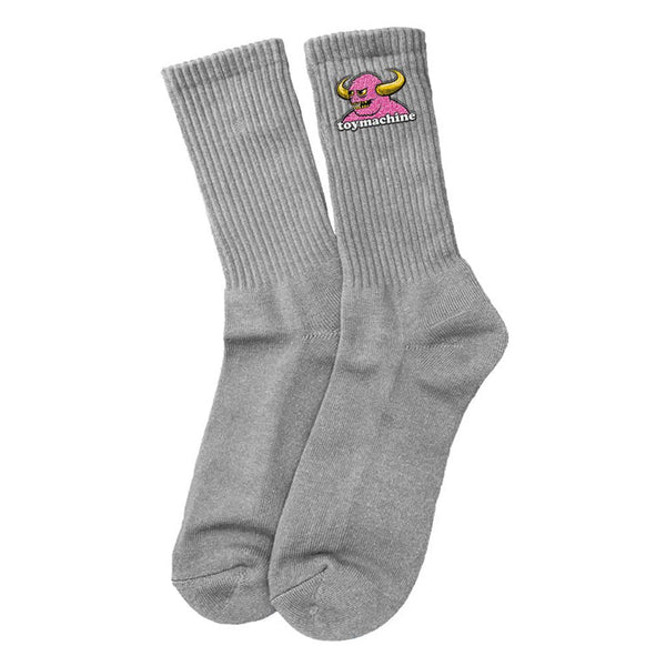 Toy Machine Brain Monster Sock Grey