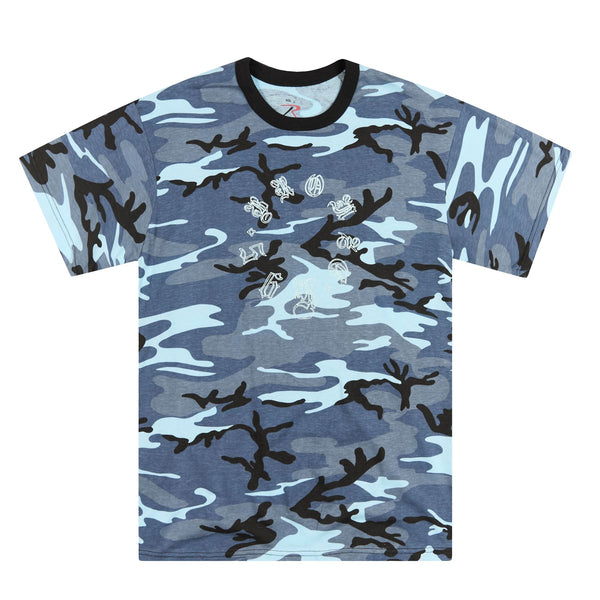 Old E Spiral Tee (Blue Camo)