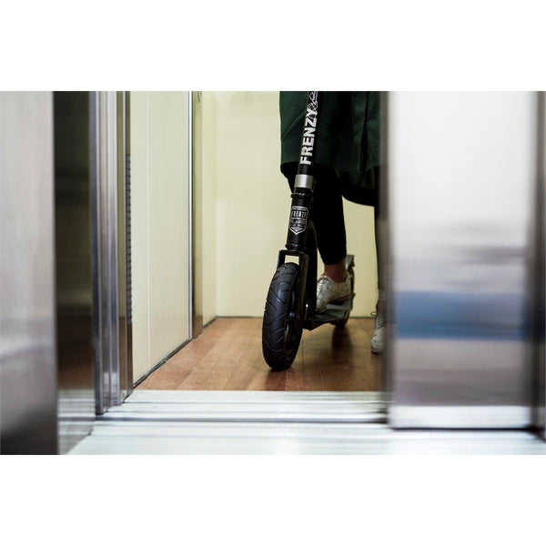 Frenzy 230mm Pneumatic Recreational Scooter - Black - Skatewarehouse.co.uk