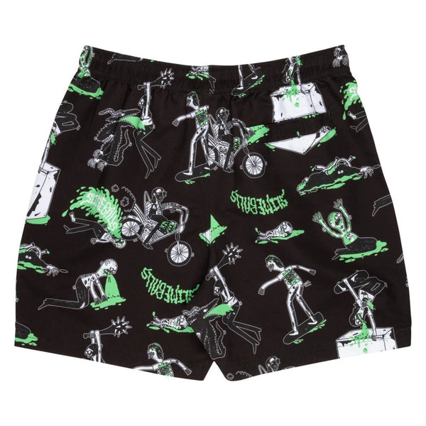 Slime Balls Swim Shorts Scene Report Swim Short - Black - Skatewarehouse.co.uk