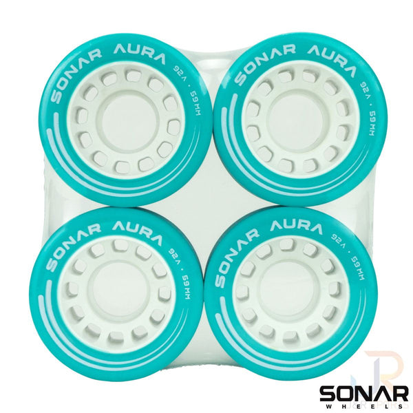 Sonar (4) Aura - Blue / 92a Skateboard Wheels - 59mm