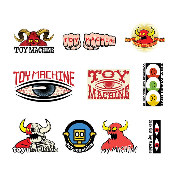 Toy Machine Sticker Pack #2 (10 Pack)