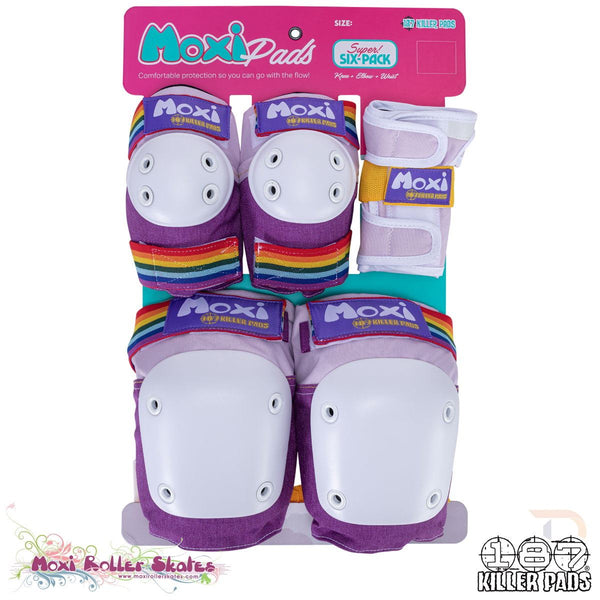 Triple 8 187 Killer Pads Six Pack Combo Protection - Moxi Lavender