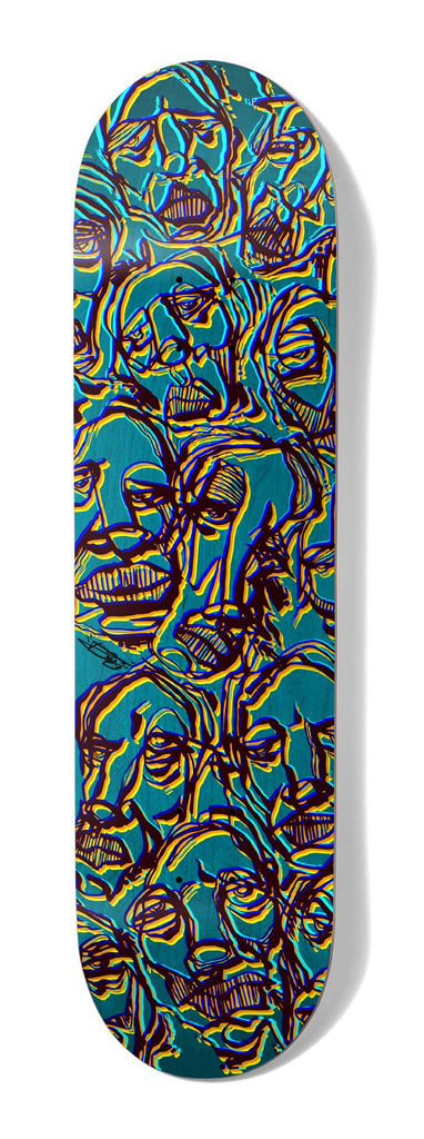 Girl Skateboard Saiz Faces Simon Bannerot Skateboard Deck - 9.0" - Skatewarehouse.co.uk