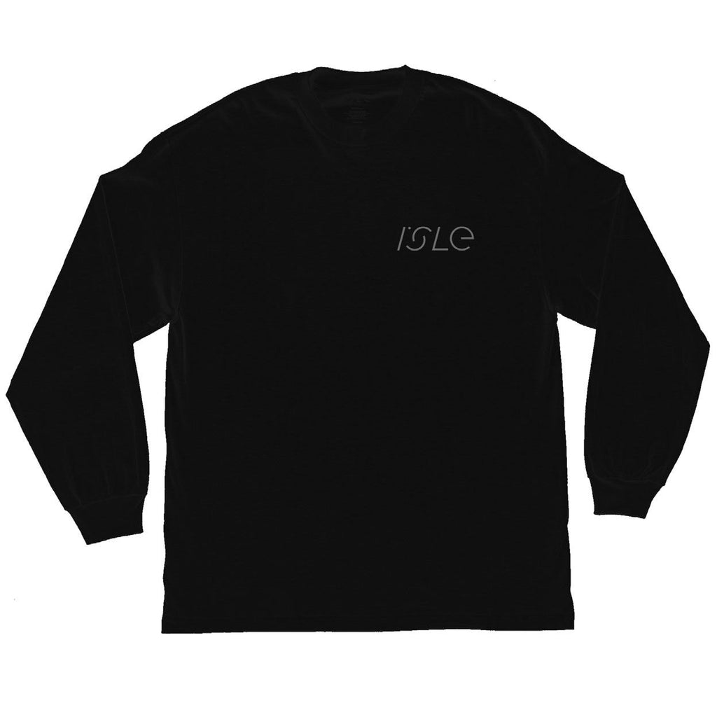 Isle Rutherford L/S Tee Black - Skatewarehouse.co.uk
