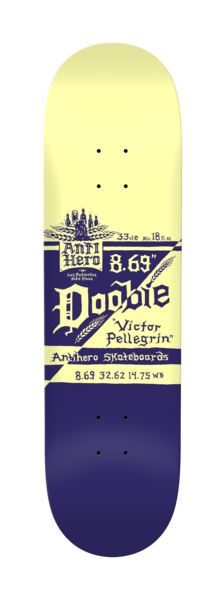 Anti Hero Doobie Mas Frescos (Purple) Skateboard Deck - 8.69