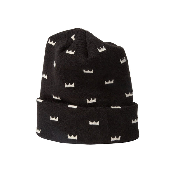 Royal Mini Crown Beanie Black - Skatewarehouse.co.uk