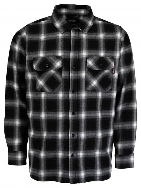 Independent Shirt Mission Shirt - Black Check - Skatewarehouse.co.uk