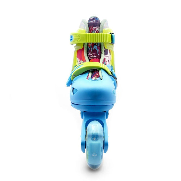 Roces Inline Skates Ply, Flash Boy - Sky Blue / Lime - Skatewarehouse.co.uk
