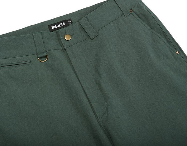 Theories Of Atlantis Herringbone Hunting Trousers Dark Green - SALE - 30