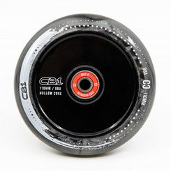 CORE CB1 Plastic Hollow Core Scooter 110mm - Black / White Scooter Wheels