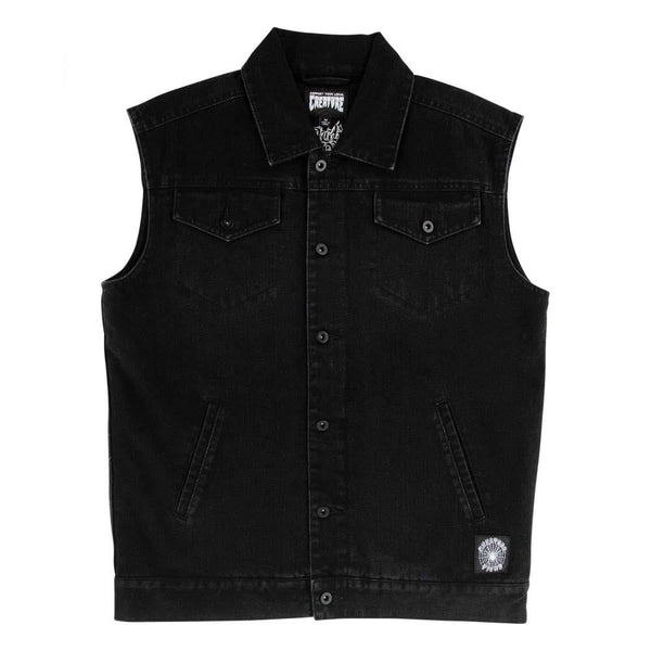 Creature Jacket Resurrection Vest Top - Black - Skatewarehouse.co.uk