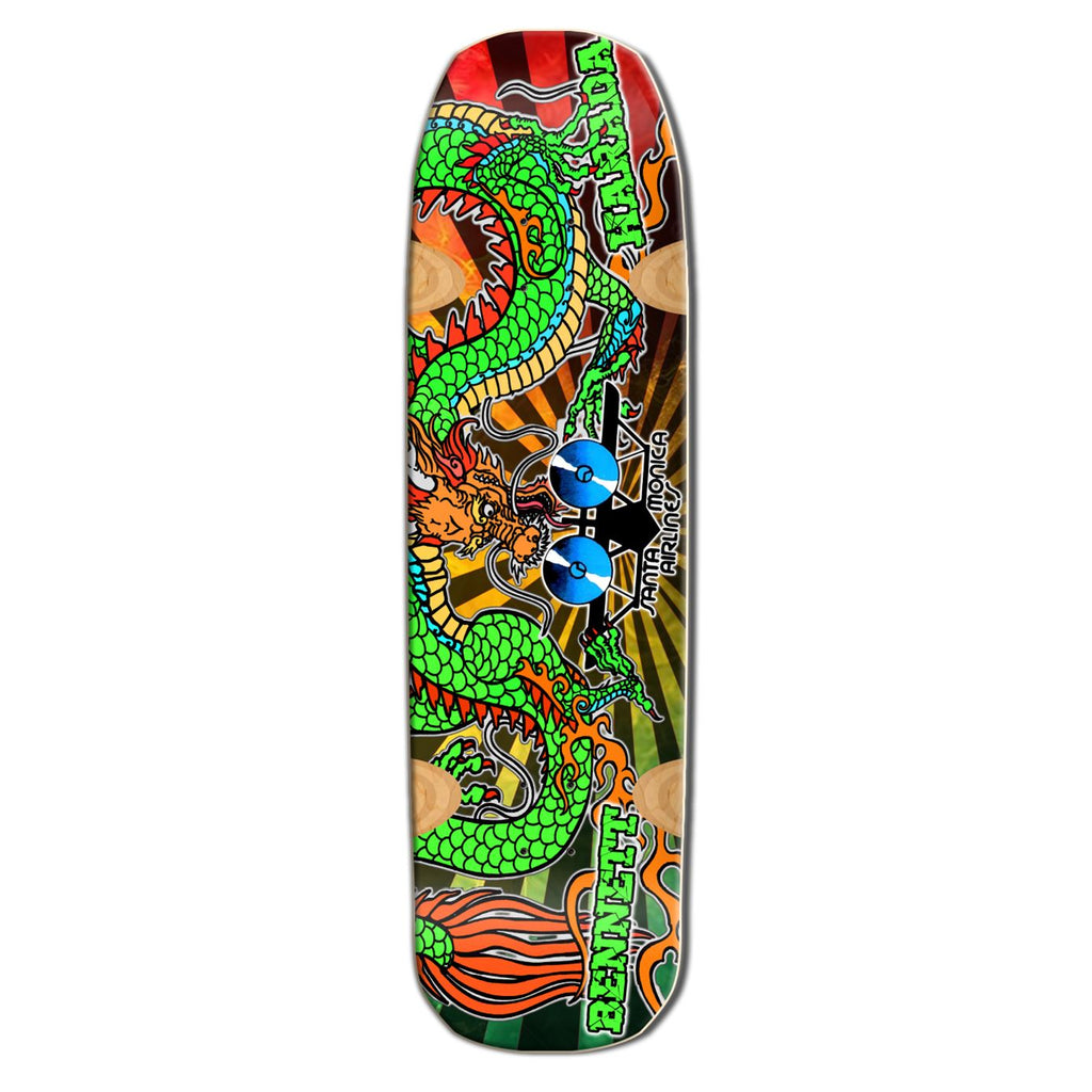 Santa Monica Airlines SMA Bennett Harada 'Dragon' Pro Model | Natural Maple | 9" x 33" | WB: Skateboard Deck - 9.0"