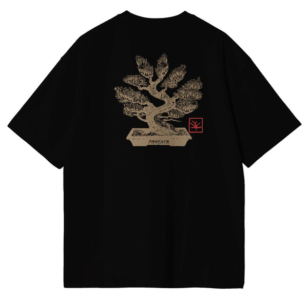 Magenta Bonsai Tee Black