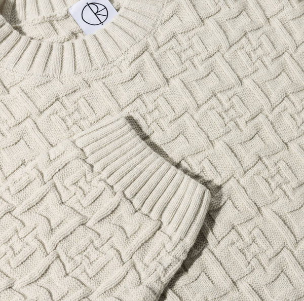 Polar Skate Co Alex Sweater (Ivory Grey Melange)