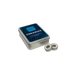 Ceramics Silver White Mosaic Skateboard Bearings
