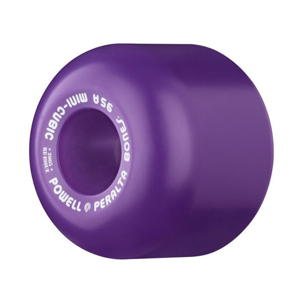 Powell Peralta Mini-Cubic Skateboard Wheels 95a Purple - Skatewarehouse.co.uk
