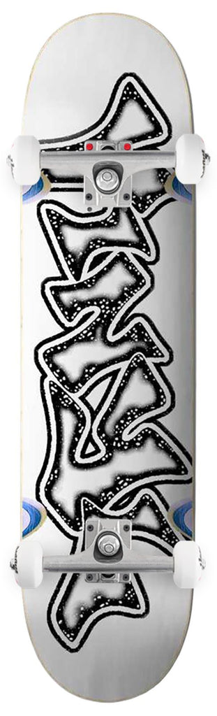 Vinyl Graffiti Logo (Skateboard Wheels Wells) x Venom Custom Complete Skateboard - 8.5"