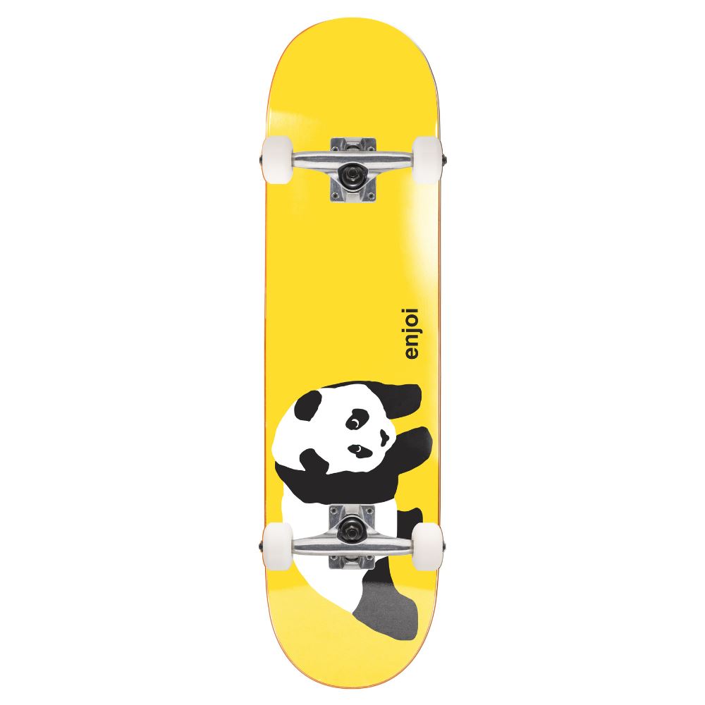 Enjoi Panda FP Yellow Complete Skateboard - 7.5"