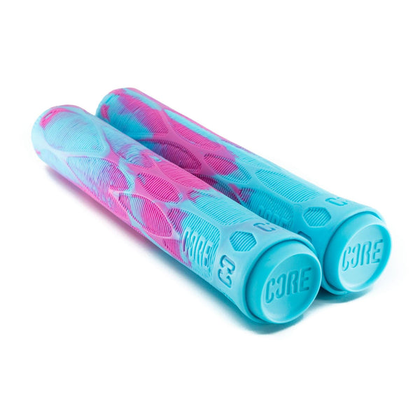 CORE Pro Handlebar Grips, Soft 170mm - Refresher (Pink/Blue) - Skatewarehouse.co.uk