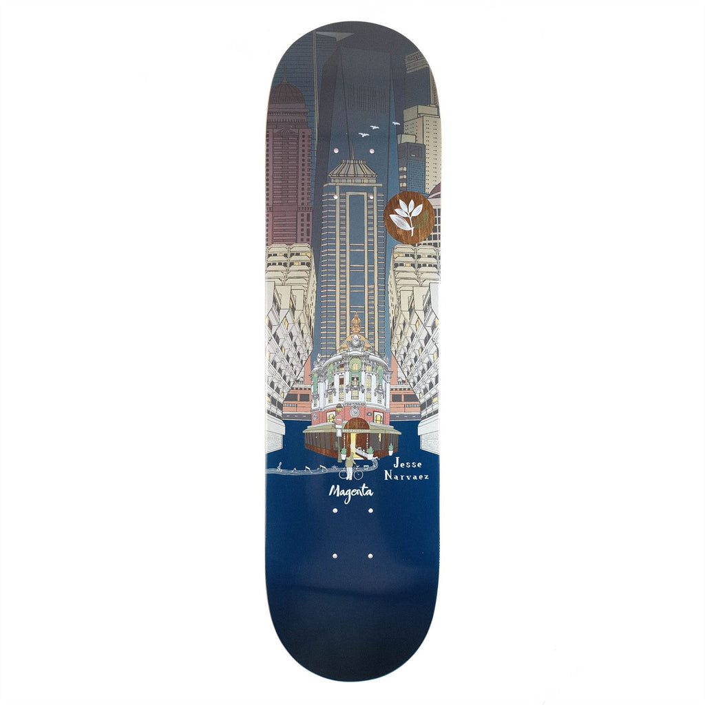 Magenta Jesse Narvaez City Jazz Board Skateboard Deck - 8.4" - Skatewarehouse.co.uk