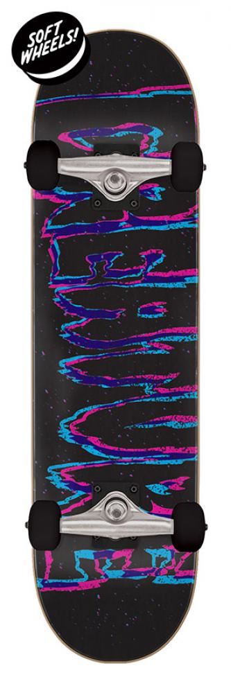 Creature 3D Logo Mini Black Complete Skateboard - 7.75