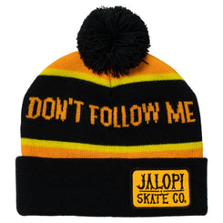 I'm Lost Too Beanie (Orange/Black/Yellow) - O/S
