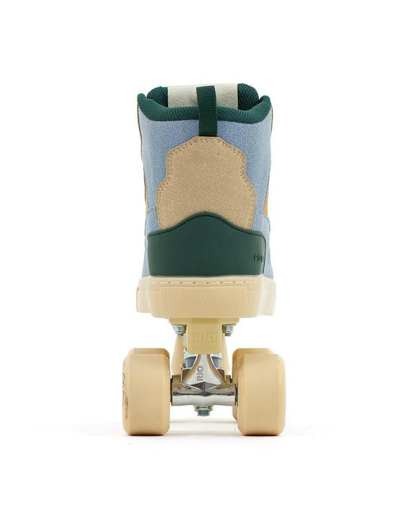 Rio Roller Beats Quad Skates - Blue / Tan