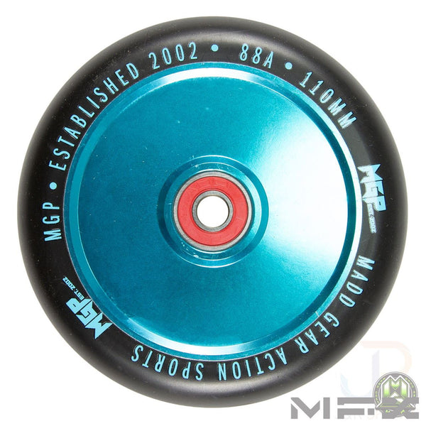 Madd Gear Mfx Corrupt 110Mm Wheels (2) - Teal / Black - Skatewarehouse.co.uk