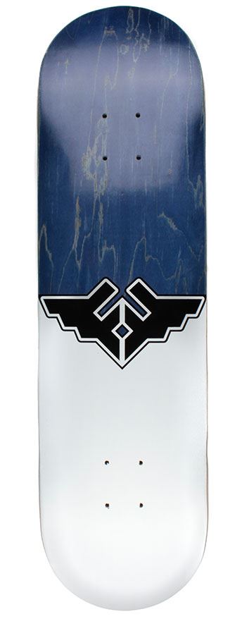 Fracture Wings V1 Blue Skateboard Deck -  8.25