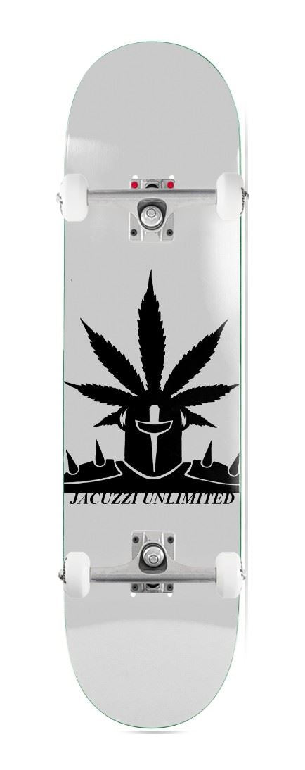 Jacuzzi Unlimited Weedstar EX7 Grey x Venom Custom Complete Skateboard - 8.25