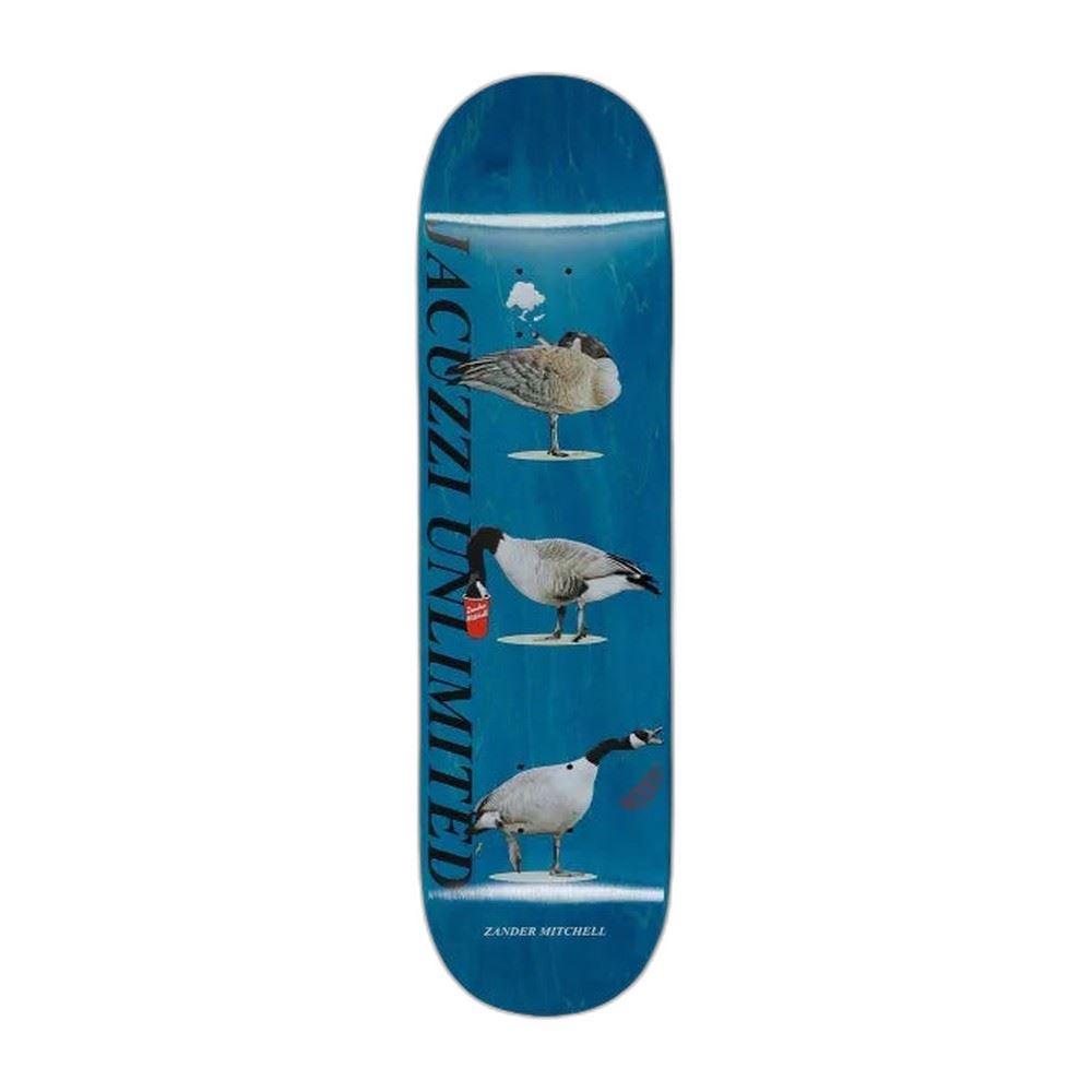 Jacuzzi Unlimited Zander Mitchell Geese EX7 Teal Skateboard Deck - 8.25"