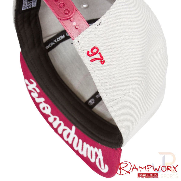 Rampworx Snapbacks LE 97.5 - Grey / Grey / Burgandy