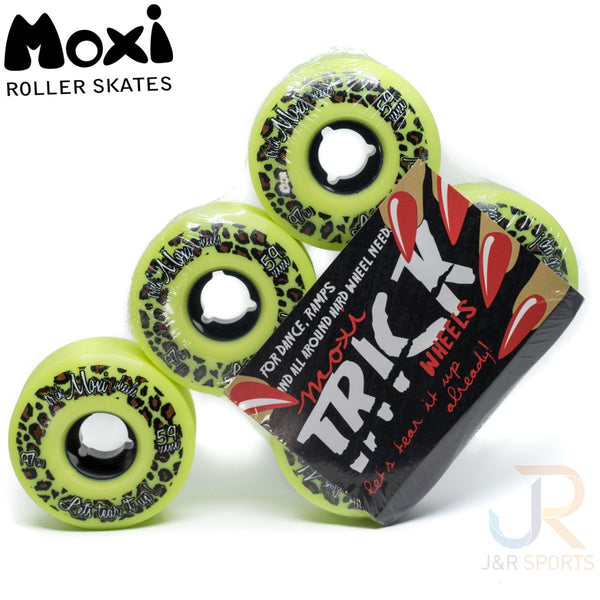 Moxi Trick Wheels (4) - Lime Green 59mm / 97A