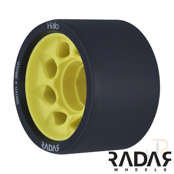 Radar (4) - Halo - Charcoal / Yellow - / 91a Skateboard Wheels - 59mm