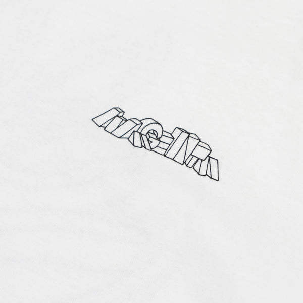 Magenta Brutalista Tee White - Skatewarehouse.co.uk