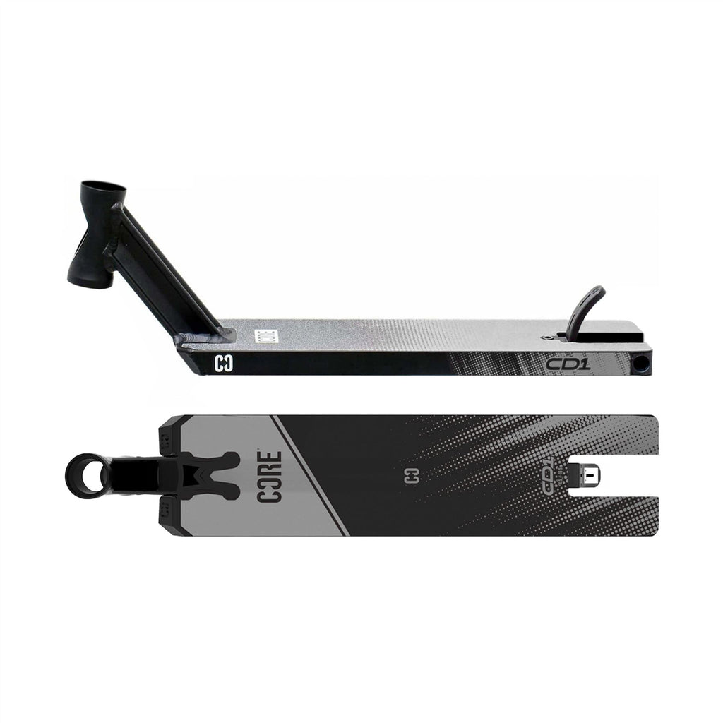 CORE CD1 Stunt Scooter Deck 4.5 x 18.5 - Black - Skatewarehouse.co.uk