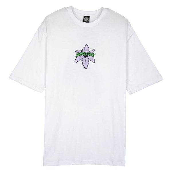 Santa Cruz Womens T-Shirt Wooten Bionic Oversized - White - Skatewarehouse.co.uk