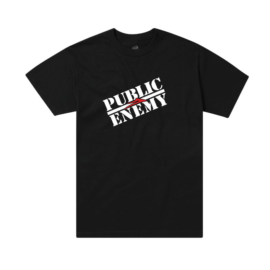 Lakai Public Enemy Classic Tee Black - Skatewarehouse.co.uk