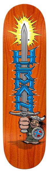 Real Hermann Mighty - True Fit Skateboard Deck - 8.5