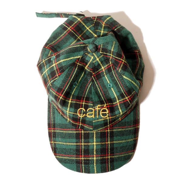 Skateboard Cafe Tartan 6 Panel (Green) - One Size