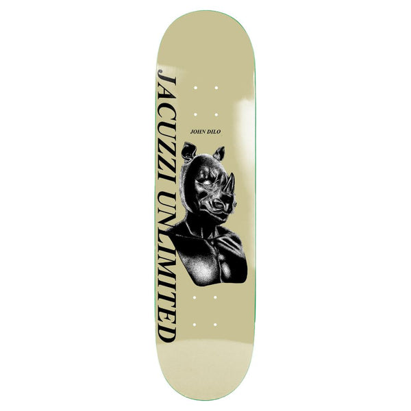 Jacuzzi Unlimited John Dilo Safe Word EX7 Light Olive Skateboard Deck - 8.375