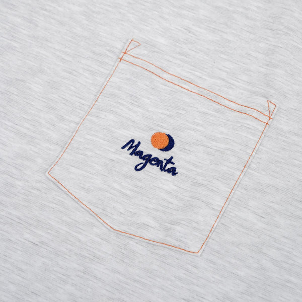Magenta Vision Pocket Tee Ash - Skatewarehouse.co.uk